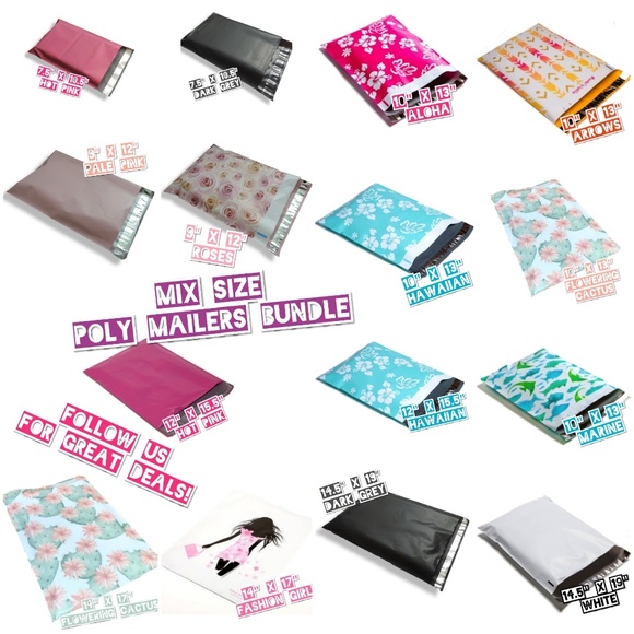 Other - 50 Mix Size Poly Mailer Bundle